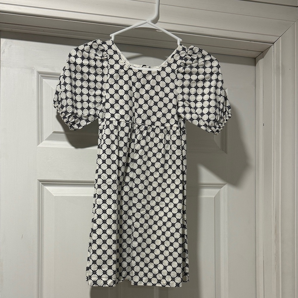 Stylish Kids Dress in Black and White Pattern